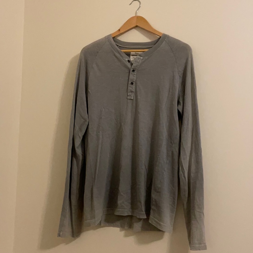 Splendid Mills cotton shirt ingredient gray